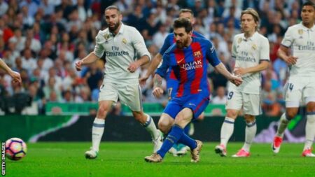 Messi scored his 500th goal in the el Clasico