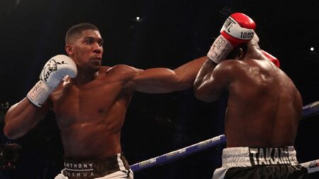 Anthony Joshua defends his titles in Cardiff