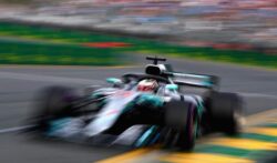 Lewis Breaks Lap record to take pole in Australian Grand Prix