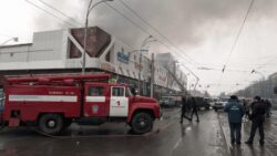 64 dead & bodies remain trapped under rubble after shopping mall fire in Russia