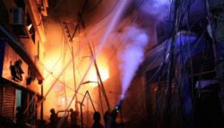 Dozens trapped in Building fire- 72 dead in Bangladesh