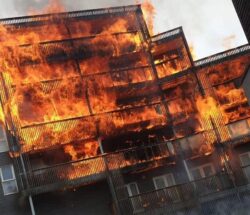 Massive Fire breaks out in east London flats