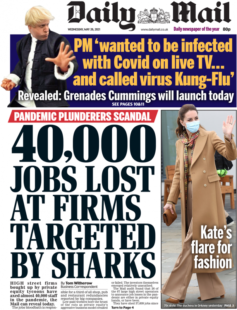 Daily Mail – 40K jobs lost at firms targeted by sharks