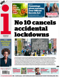 I news – No 10 cancels ‘accidental’ lockdowns & Jabs available for 30s+