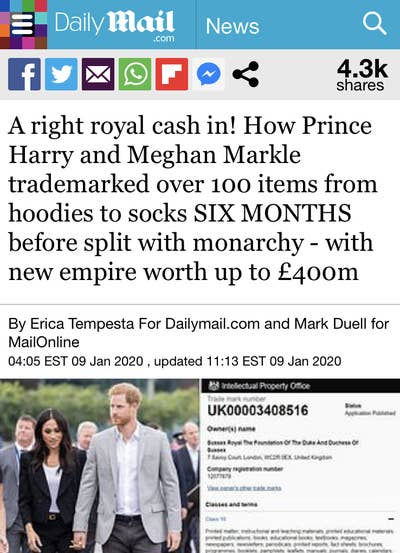 20 side-by-side comparisons of how the tabloids treated Meghan and Kate