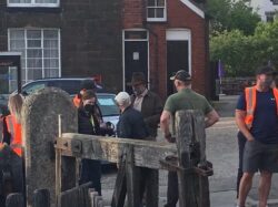 Harrison Ford joins North Shields locals for lunch at Indiana Jones filming