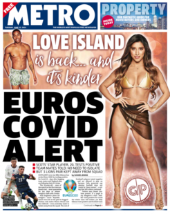 The Metro – Euro 2020 Covid alert