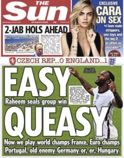 England goal hero Raheem Sterling looks like he’s ready to stick one in the net again