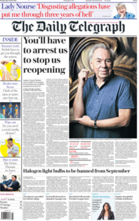 Daily Telegraph – Andrew Lloyd Webber on repeoning theatres, social distancing