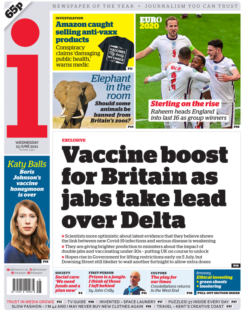 The i – Vaccine boost for Britain as jabs take lead over Delta