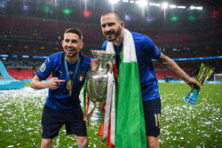 After Italy’s Euro 2020 victory, Jorginho joins Leonardo Bonucci in mocking England.