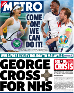 Metro – George Cross for NHS