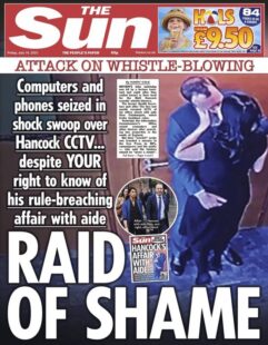 The Sun – Matt Hancock: Raid of shame