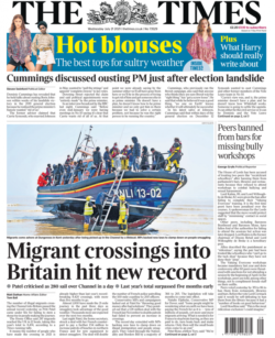 The Times – Migrant crossings hit new record