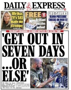 Daily Express – ‘Get out in 7 days or else’