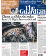 ThThe Guardian - 'Chaos and bloodshed as last US flight leaves Kabul’e Metro - ‘Last flight leaves Kabul’