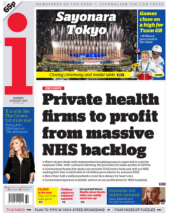 The i – Private health firms to profit from NHS backlog