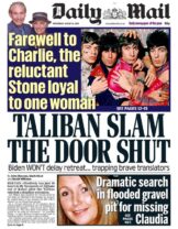 The Daily Mail reports Joe Biden's decision - but its story also points out that the Taliban rejected a deadline extension.