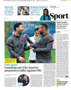 GUARDIAN SPORT: Pain game