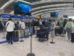 Heathrow travellers STILL face huge queues after officials say it’s ‘unacceptable’ – as chaos hits Manchester airport