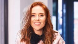 Angela Scanlon rushed to hospital after four-car crash involving ambulance