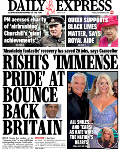 Daily Express – ‘Rishi’s immense pride at bounce back’