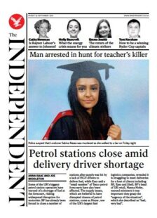 The Independent – ‘Man arrested in hunt for teacher’s killer’