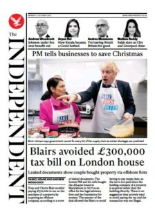 The Independent – ‘Blairs avoided £300K tax bill on London home’