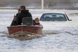 Pacific north-west storm wreaks havoc, with one dead and Vancouver cut off