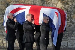 Hundreds line streets for Sir David Amess’ funeral procession after ’emotional’ service