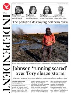 The Independent – ‘PM running scared over Tory sleaze’