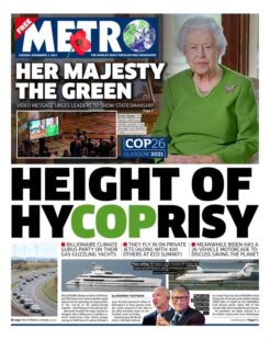 The Metro – ‘Cop26 height of hypocrisy’