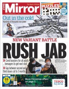 Daily Mirror – ‘New variant battle – rush jab’