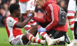 Arsenal sweating on Bukayo Saka fitness ahead of Man Utd tie