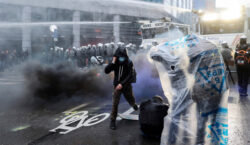 8,000 protests in Brussels – clash with police in Violent protests – Video