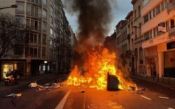 Belgian police fire water cannon at anti-lockdown protests