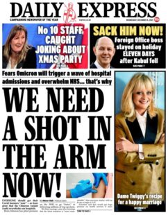 Daily Express – ‘We need a shot in the arm now’