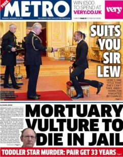 Metro – ‘Mortuary vulture to die in jail’