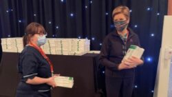 Nicola Sturgeon volunteers at mass vaccination centre