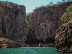 Huge cliff face collapses on top of boat killing 10 people