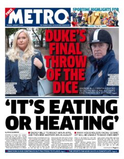 Metro – ‘It’s eating or heating’