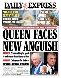 Daily Express – Queen faces new anguish