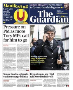 The Guardian – Pressure on PM as more Tory MPs call for him to go