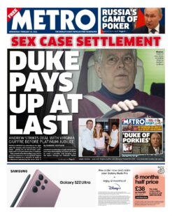 The Metro – Duke pays up at last