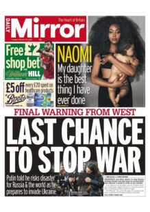 Daily Mirror – Last chance to stop war