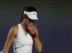 Emma Raducanu retires with hip injury in longest match of WTA season