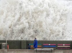 UK weather: Millions told to stay at home as Storm Eunice batters UK 