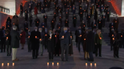 Moment of silence held for 900,000 Covid deaths in US – latest updates