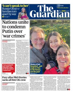 The Guardian – Nations unite to condemn Putin over ‘war crimes’