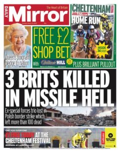 Daily Mirror – 3 Brits killed in missile hell